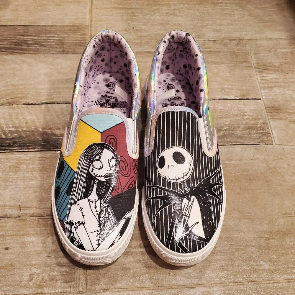 Disney Nightmare Before Christmas Slip-On Sneakers 8.5